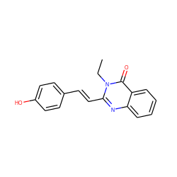 CCn1c(/C=C/c2ccc(O)cc2)nc2ccccc2c1=O ZINC000004104212