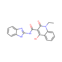 CCn1c(=O)c(C(=O)Nc2nc3ccccc3[nH]2)c(O)c2ccccc21 ZINC000101025002