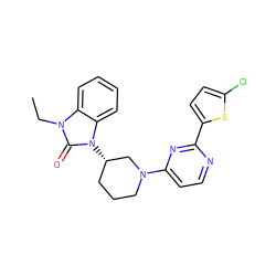 CCn1c(=O)n([C@H]2CCCN(c3ccnc(-c4ccc(Cl)s4)n3)C2)c2ccccc21 ZINC000071318603