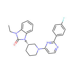 CCn1c(=O)n([C@H]2CCCN(c3ccnc(-c4ccc(F)cc4)n3)C2)c2ccccc21 ZINC000071330795