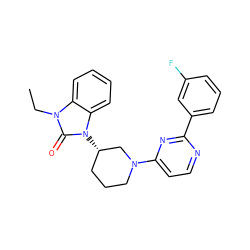 CCn1c(=O)n([C@H]2CCCN(c3ccnc(-c4cccc(F)c4)n3)C2)c2ccccc21 ZINC000071296879