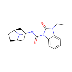 CCn1c(=O)n(C(=O)NC2C[C@@H]3CC[C@H](C2)N3C)c2ccccc21 ZINC000000004620