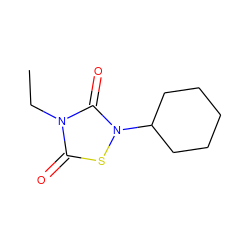 CCn1c(=O)sn(C2CCCCC2)c1=O ZINC000013472762