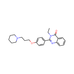 CCn1c(-c2ccc(OCCCN3CCCCC3)cc2)nc2ccccc2c1=O ZINC000038253011