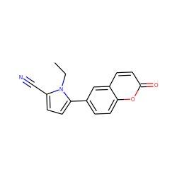 CCn1c(C#N)ccc1-c1ccc2oc(=O)ccc2c1 ZINC001772627125