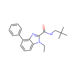 CCn1c(C(=O)NCC(C)(C)C)nc2c(-c3ccccc3)cccc21 ZINC000103268377