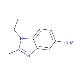 CCn1c(C)nc2cc(N)ccc21 ZINC000000394292