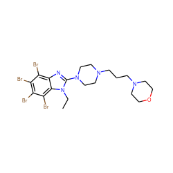 CCn1c(N2CCN(CCCN3CCOCC3)CC2)nc2c(Br)c(Br)c(Br)c(Br)c21 ZINC000169697609