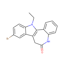 CCn1c2c(c3cc(Br)ccc31)CC(=O)Nc1ccccc1-2 ZINC000013532040