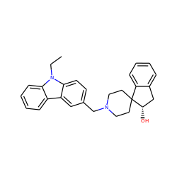 CCn1c2ccccc2c2cc(CN3CCC4(CC3)c3ccccc3C[C@@H]4O)ccc21 ZINC000003942855