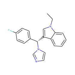 CCn1cc([C@@H](c2ccc(F)cc2)n2ccnc2)c2ccccc21 ZINC000003917251