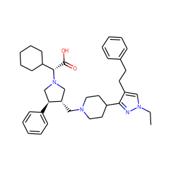 CCn1cc(CCc2ccccc2)c(C2CCN(C[C@H]3CN([C@@H](C(=O)O)C4CCCCC4)C[C@@H]3c3ccccc3)CC2)n1 ZINC000028014184