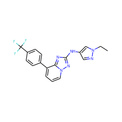 CCn1cc(Nc2nc3c(-c4ccc(C(F)(F)F)cc4)cccn3n2)cn1 ZINC000147015561