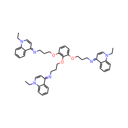 CCn1ccc(=NCCCOc2cccc(OCCCN=c3ccn(CC)c4ccccc34)c2OCCCN=c2ccn(CC)c3ccccc23)c2ccccc21 ZINC000377829991