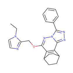 CCn1ccnc1COc1nn2c(-c3ccccc3)nnc2c2c1C1CCC2CC1 ZINC000013610423