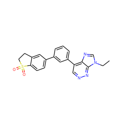 CCn1cnc2c(-c3cccc(-c4ccc5c(c4)CCS5(=O)=O)c3)cnnc21 ZINC000150061325