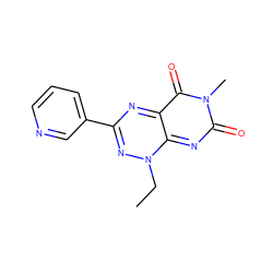 CCn1nc(-c2cccnc2)nc2c(=O)n(C)c(=O)nc1-2 ZINC000002110639