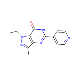 CCn1nc(C)c2nc(-c3ccncc3)[nH]c(=O)c21 ZINC000028091406