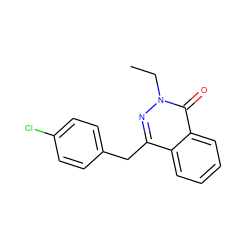 CCn1nc(Cc2ccc(Cl)cc2)c2ccccc2c1=O ZINC000038143394