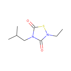 CCn1sc(=O)n(CC(C)C)c1=O ZINC000084727051