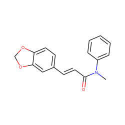 CN(C(=O)/C=C/c1ccc2c(c1)OCO2)c1ccccc1 ZINC000000184194