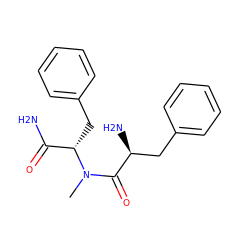 CN(C(=O)[C@@H](N)Cc1ccccc1)[C@@H](Cc1ccccc1)C(N)=O ZINC000096272474