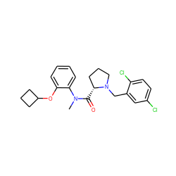 CN(C(=O)[C@@H]1CCCN1Cc1cc(Cl)ccc1Cl)c1ccccc1OC1CCC1 ZINC000144833498