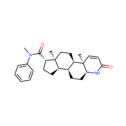 CN(C(=O)[C@H]1CC[C@@H]2[C@@H]3CC[C@@H]4NC(=O)C=C[C@]4(C)[C@@H]3CC[C@]12C)c1ccccc1 ZINC000026957600