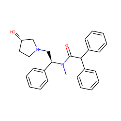 CN(C(=O)C(c1ccccc1)c1ccccc1)[C@H](CN1CC[C@H](O)C1)c1ccccc1 ZINC000003800054