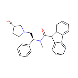 CN(C(=O)C1c2ccccc2-c2ccccc21)[C@H](CN1CC[C@H](O)C1)c1ccccc1 ZINC000027741605