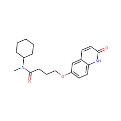 CN(C(=O)CCCOc1ccc2[nH]c(=O)ccc2c1)C1CCCCC1 ZINC000003872076