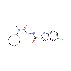 CN(C(=O)CNC(=O)c1cc2cc(Cl)ccc2[nH]1)C1CCCCCC1 ZINC000028134321