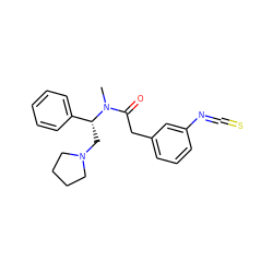 CN(C(=O)Cc1cccc(N=C=S)c1)[C@H](CN1CCCC1)c1ccccc1 ZINC000013738410