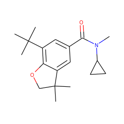 CN(C(=O)c1cc(C(C)(C)C)c2c(c1)C(C)(C)CO2)C1CC1 ZINC000012352344