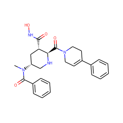 CN(C(=O)c1ccccc1)[C@H]1CN[C@H](C(=O)N2CC=C(c3ccccc3)CC2)[C@@H](C(=O)NO)C1 ZINC000096308880