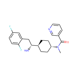 CN(C(=O)c1cccnc1)[C@H]1CC[C@H]([C@H](N)Cc2cc(F)ccc2F)CC1 ZINC000254017803