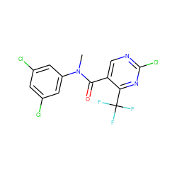 CN(C(=O)c1cnc(Cl)nc1C(F)(F)F)c1cc(Cl)cc(Cl)c1 ZINC000013555187