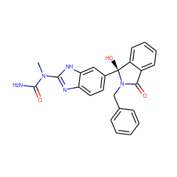 CN(C(N)=O)c1nc2ccc([C@]3(O)c4ccccc4C(=O)N3Cc3ccccc3)cc2[nH]1 ZINC001772648173