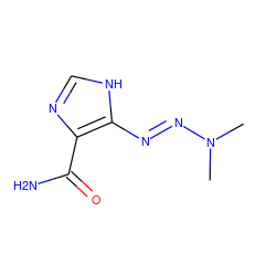 CN(C)/N=N/c1[nH]cnc1C(N)=O ZINC000100019007