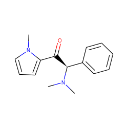 CN(C)[C@@H](C(=O)c1cccn1C)c1ccccc1 ZINC000013645881