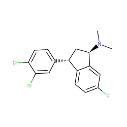 CN(C)[C@@H]1C[C@@H](c2ccc(Cl)c(Cl)c2)c2ccc(F)cc21 ZINC000029484619