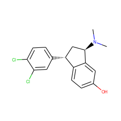 CN(C)[C@@H]1C[C@@H](c2ccc(Cl)c(Cl)c2)c2ccc(O)cc21 ZINC000029481110