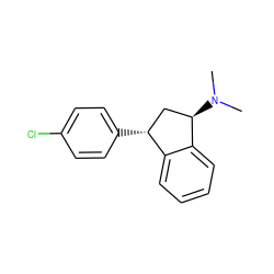 CN(C)[C@@H]1C[C@@H](c2ccc(Cl)cc2)c2ccccc21 ZINC000029479693