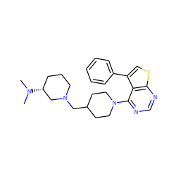 CN(C)[C@@H]1CCCN(CC2CCN(c3ncnc4scc(-c5ccccc5)c34)CC2)C1 ZINC000146523293