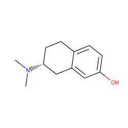 CN(C)[C@@H]1CCc2ccc(O)cc2C1 ZINC000013759810