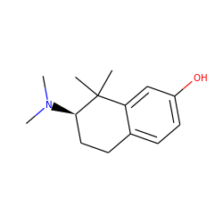 CN(C)[C@@H]1CCc2ccc(O)cc2C1(C)C ZINC000013583880