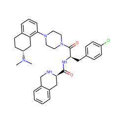 CN(C)[C@@H]1CCc2cccc(N3CCN(C(=O)[C@@H](Cc4ccc(Cl)cc4)NC(=O)[C@H]4Cc5ccccc5CN4)CC3)c2C1 ZINC000028528230