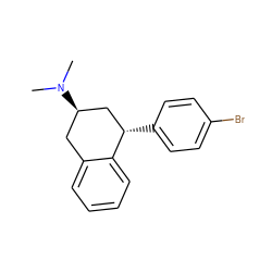 CN(C)[C@@H]1Cc2ccccc2[C@@H](c2ccc(Br)cc2)C1 ZINC000299853990