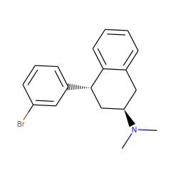 CN(C)[C@@H]1Cc2ccccc2[C@@H](c2cccc(Br)c2)C1 ZINC000138756181