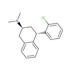 CN(C)[C@@H]1Cc2ccccc2[C@@H](c2ccccc2Cl)C1 ZINC000013557317